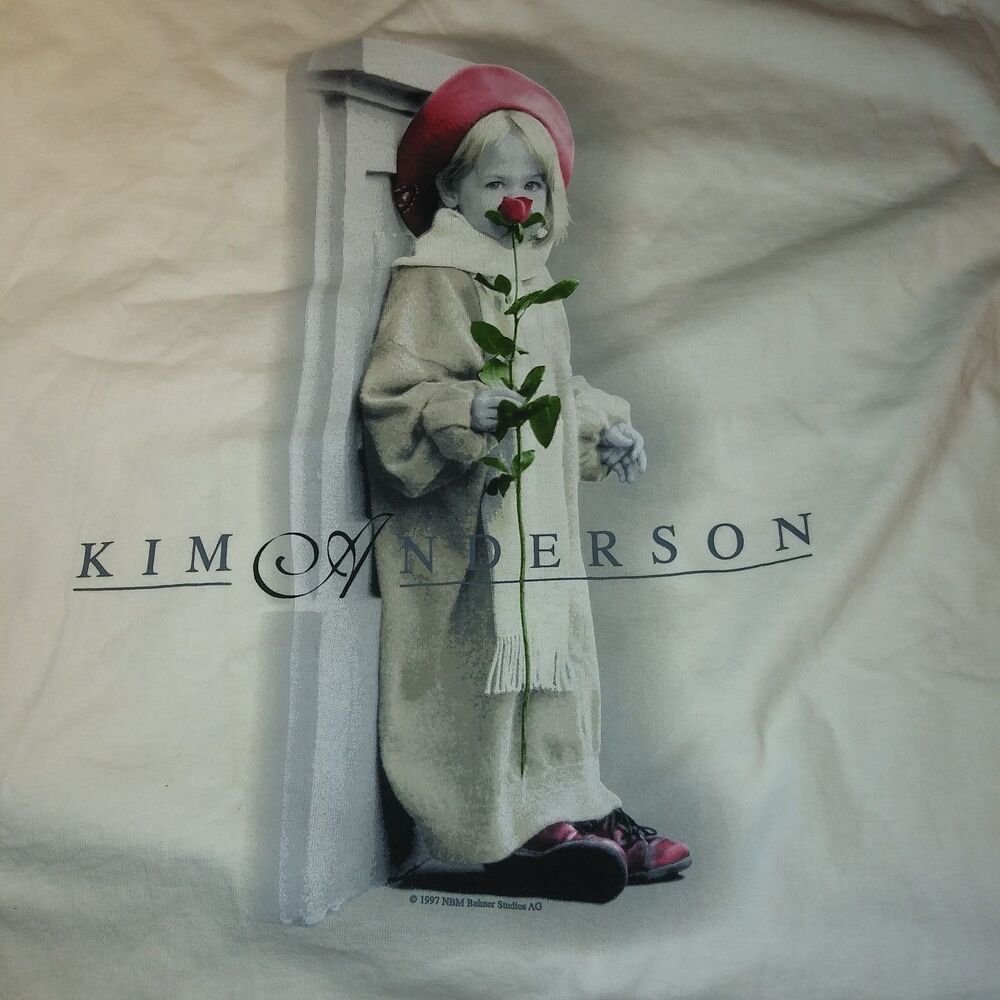 Vintage Kim Anderson Tshirt Size L 1997 90s Photography New With Tags USA retro